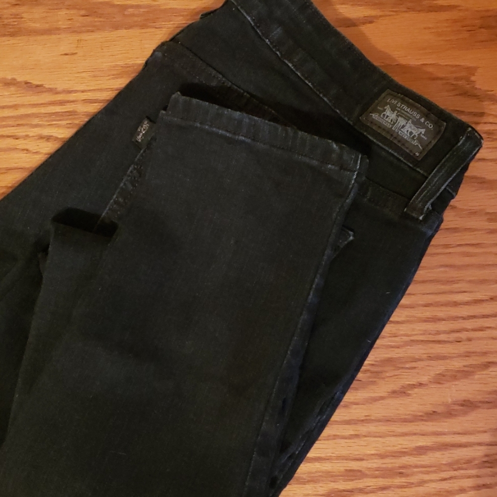 Black Levi 535 legging/Jegging 9 short